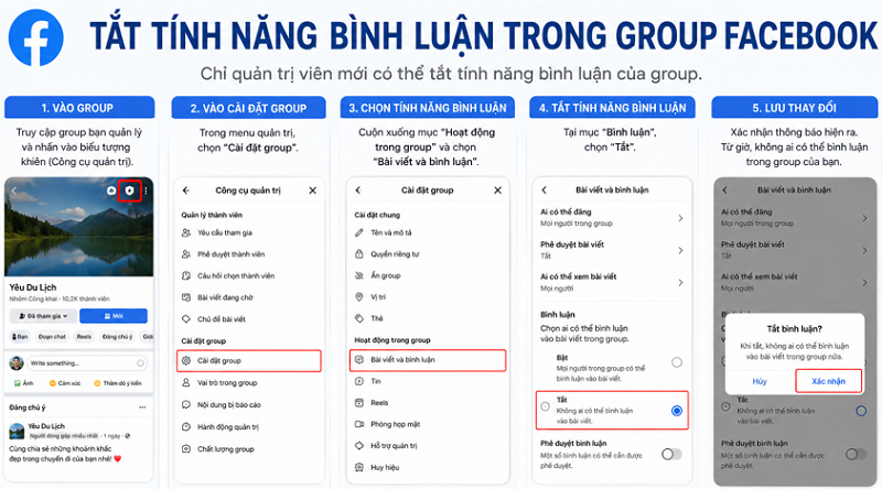 Cách giới hạn người bình luận trên Facebook