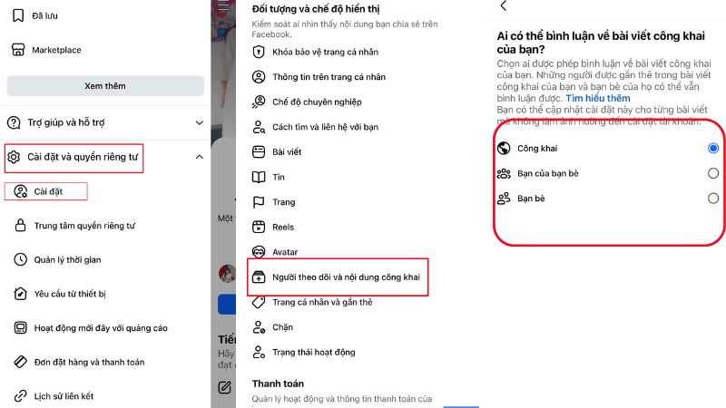 Cách giới hạn người bình luận trên Facebook