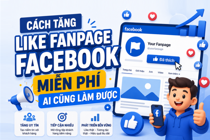Cách Tăng Like Fanpage Facebook Miễn Phí Ai Cũng Làm Được