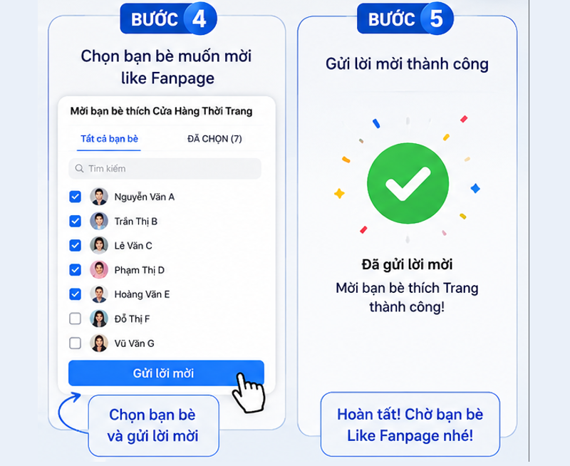 Cách Mời Bạn Bè Like Fanppage Facebook Đơn Giản