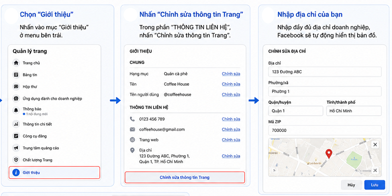 Cách Thêm Bản Đồ Vào Fanpage Nhanh Nhất
