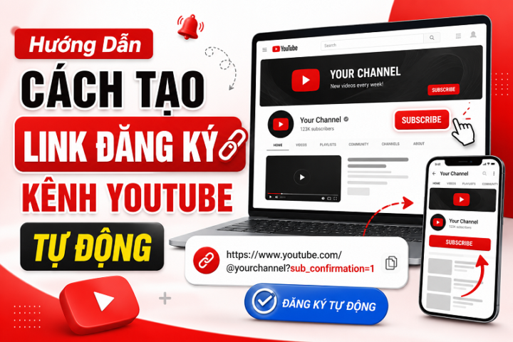 Hướng Dẫn Cách Tạo Link Đăng Ký Kênh YouTube Tự Động