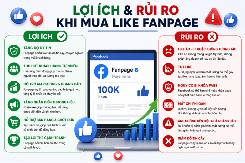 Có Nên Mua Like Fanpage Facebook Không?