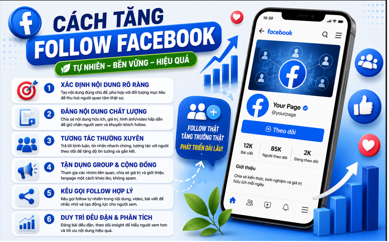 Cách Tăng 1000 Lượt Theo Dõi Trên Facebook Miễn Phí