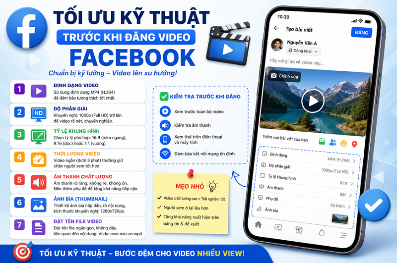 Cách Đăng Video Facebook Nhiều View Cho Người Mới