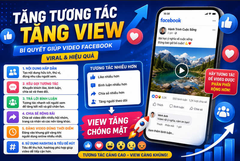 Cách Đăng Video Facebook Nhiều View Cho Người Mới