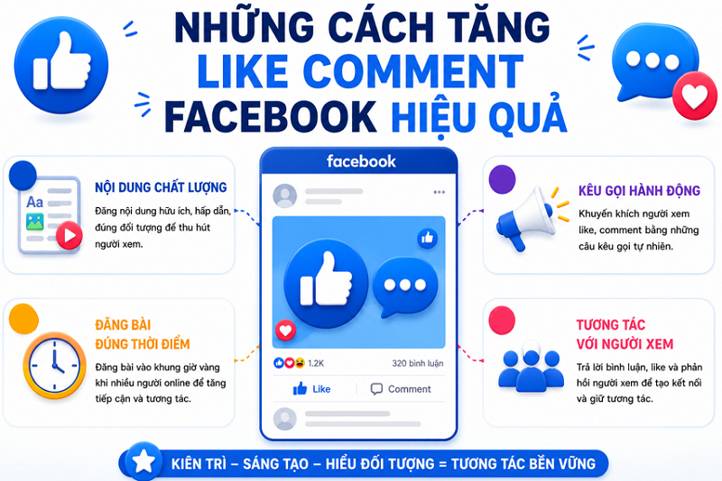Like Comment Facebook Là Gì? Những Cách Tăng Like Comment Fb Hiệu Quả