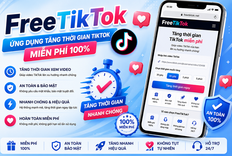 Top 5+ App Tăng Tim TikTok Miễn Phí & An Toàn 2026