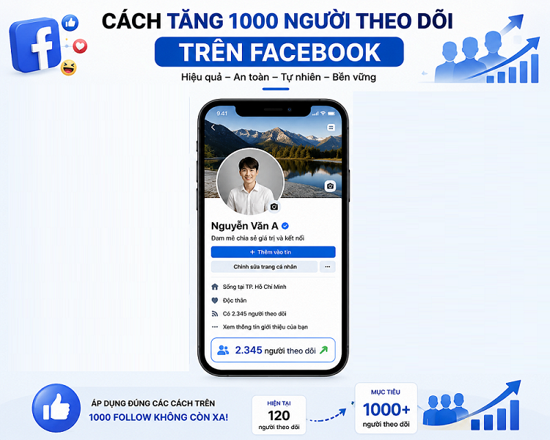 Cách Tăng 1000 Lượt Theo Dõi Trên Facebook Miễn Phí 2026