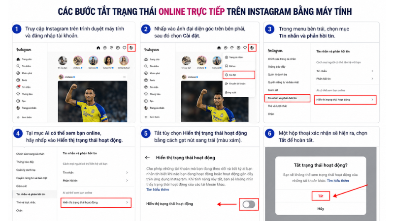 Cách Tắt Trạng Thái Hoạt Động IG Siêu Nhanh