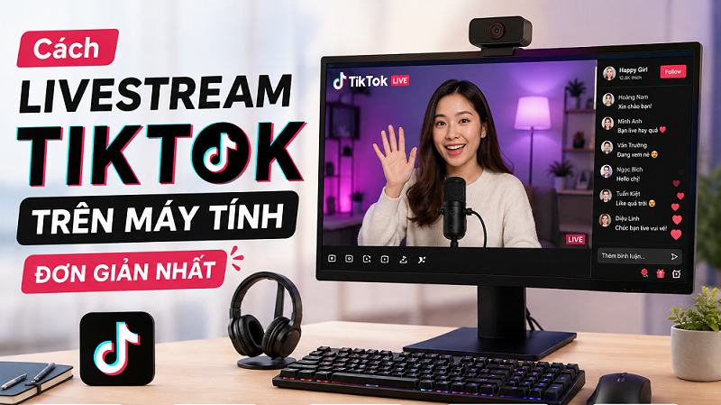 Cách Livestream TikTok Trên Máy Tính Đơn Giản Nhất